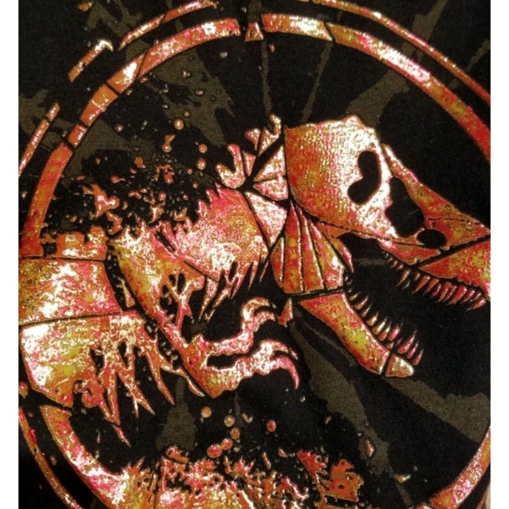 Jurassic World Universal Studios Ladies Tank Top Shirt Volcano Fire Logo Size S View 3